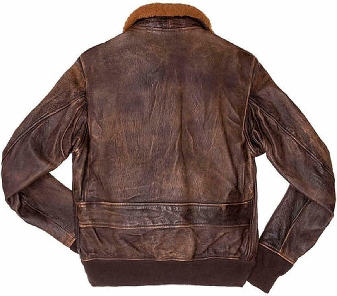 G-1 Flying Leather Jacket Classic U.S Naval Maverick Bravo
